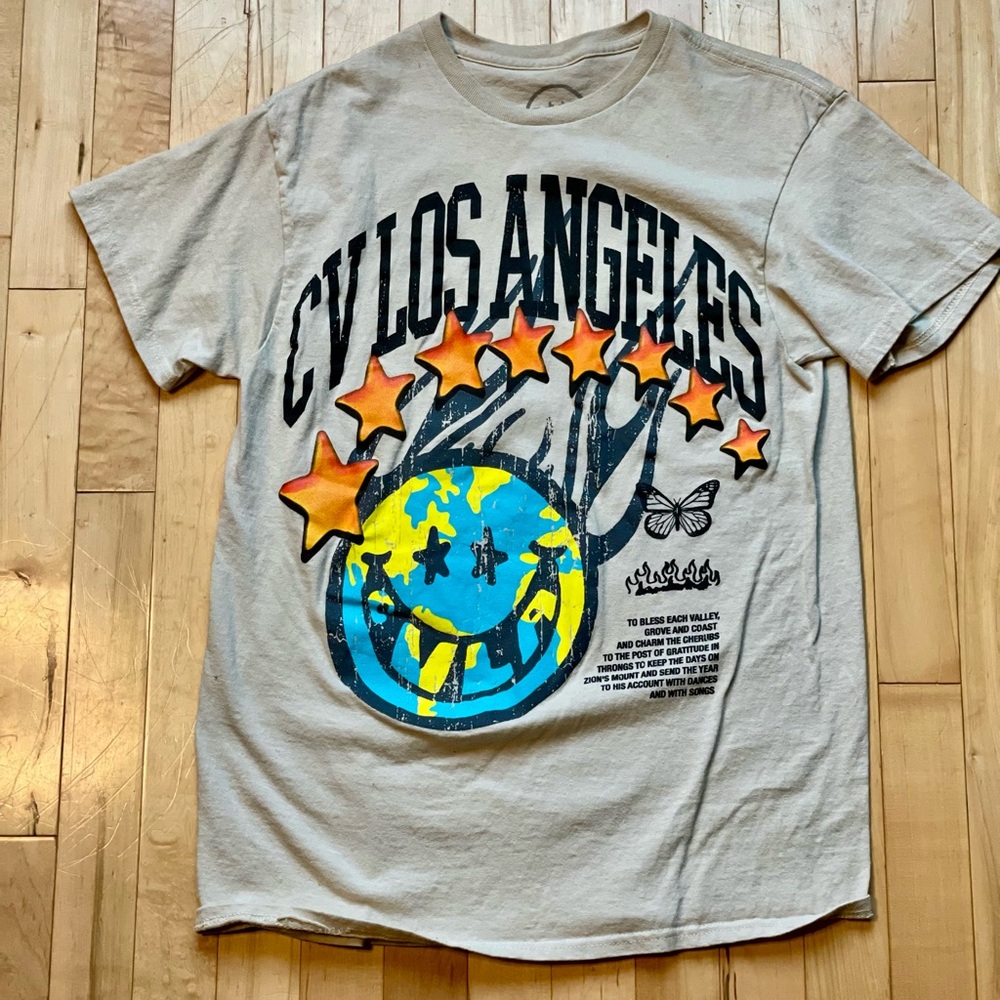 Graphic Tee with Los Angeles Print